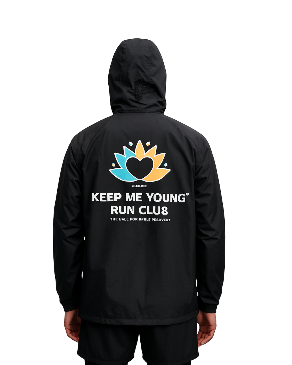 Black jacket waterproof running jacker