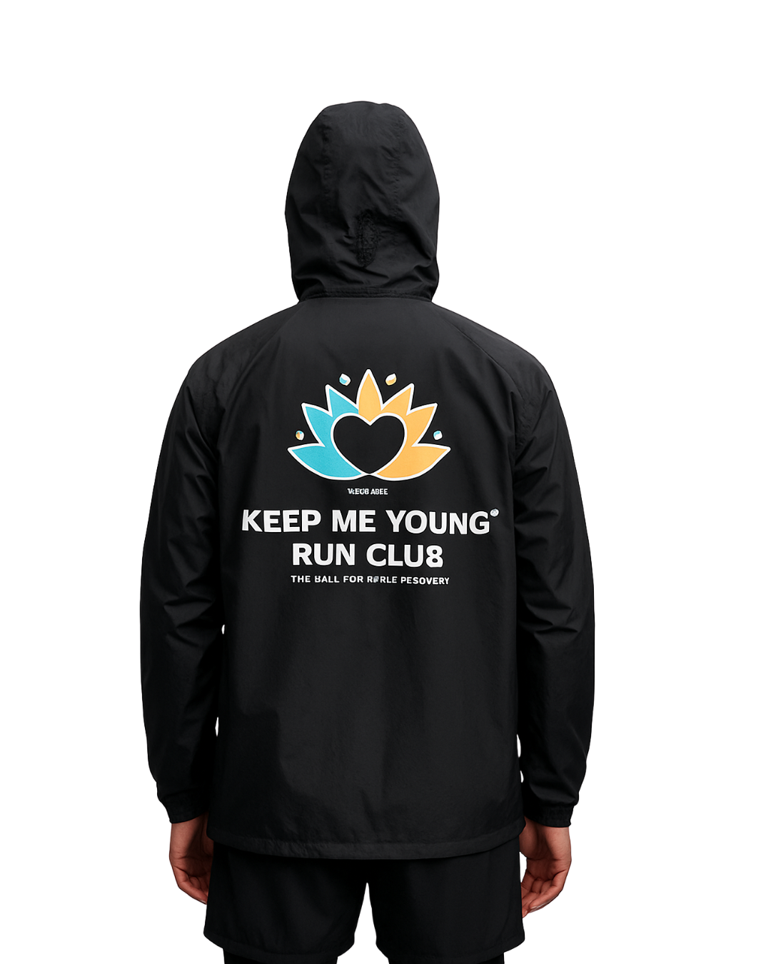 Black jacket waterproof running jacker